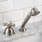 Kingston Brass Transfer Valve Set For Roman Tub Filler, Brushed Nickel KSK3358AXTR - alternate 4